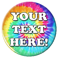 Affordable buttons makes custom buttons for Tie Dye